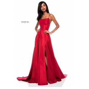 Sherri Hill 52022 Red Gown